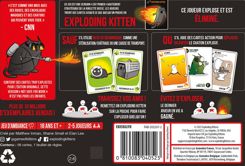 Exploding Kittens : NSFW Edition