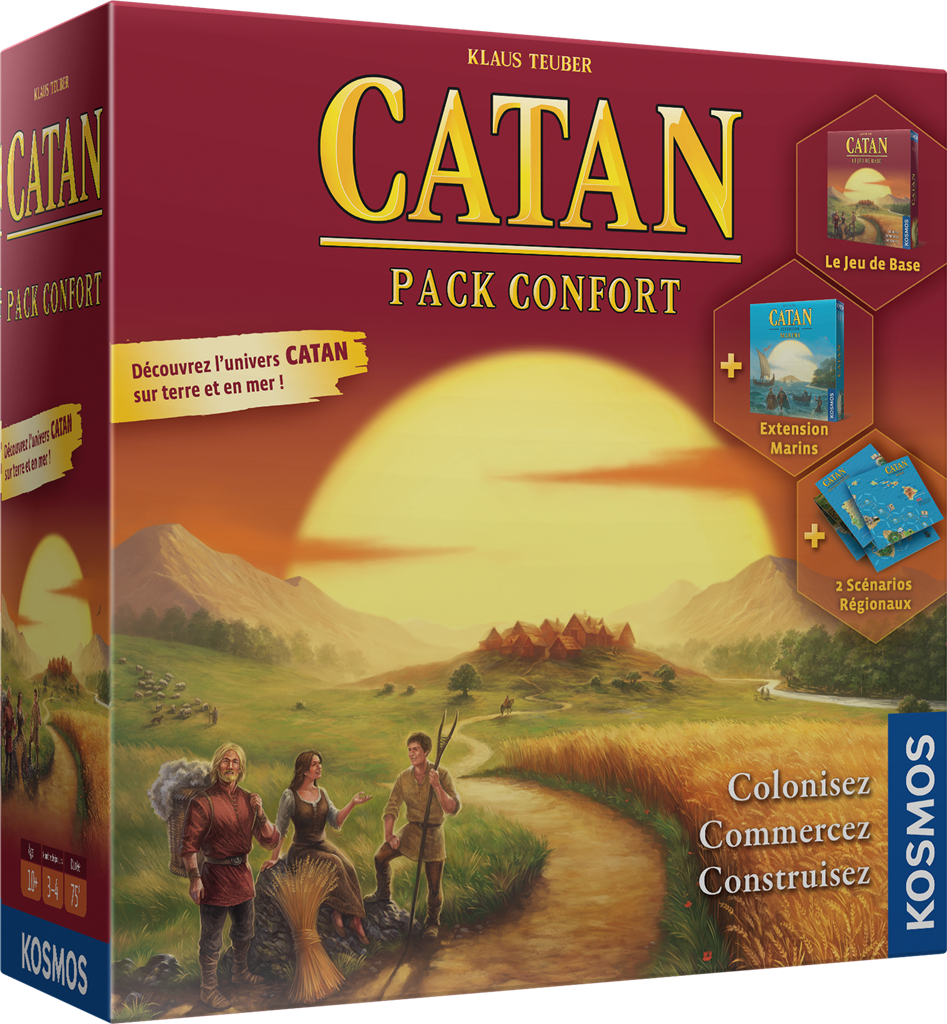 Catan : Pack Confort - Kosmos - Maître Renard, jeux de société, éveil,  jouets & création