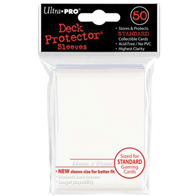 Ultra PRO : 50 sleeves Standard Blanc